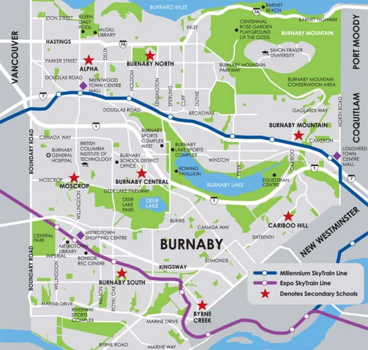 City Of Burnaby Map 732x695 