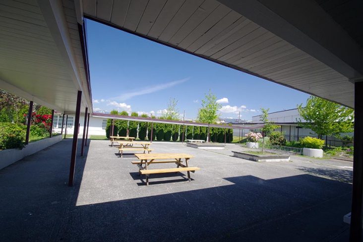 Alpha High School Courtyard